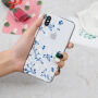 Пластикова панель для iPhone X / XS - білі квітки