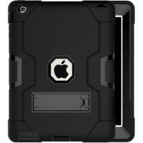 Супер міцний чохол з підставкою для iPad 2 / 3 / 4 - чорний