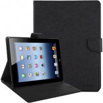 Корпус GOOSPERY з вирізаною текстурою для iPad 2 / 3 / 4 - чорний