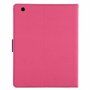 Корпус GOOSPERY з вирізаною текстурою для iPad 2 / 3 / 4 - фуксія
