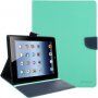 Корпус GOOSPERY з вирізаною текстурою для iPad 2 / 3 / 4 - бірюзовий