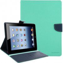 Корпус GOOSPERY з вирізаною текстурою для iPad 2 / 3 / 4 - бірюзовий