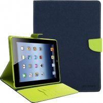 Корпус GOOSPERY з вирізаною текстурою для iPad 2 / 3 / 4 - темно-синій