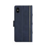 2v1 знімний чохол для "книжка" для iPhone XS Max - синій