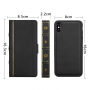 2v1 знімний чохол для "книжка" для iPhone XS Max - чорний