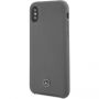 Mercedes Silicon case Lining футляр для iPhone X / XS - сірий