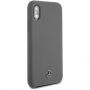 Mercedes Silicon case Lining футляр для iPhone X / XS - сірий