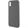 Mercedes Silicon case Lining футляр для iPhone X / XS - сірий
