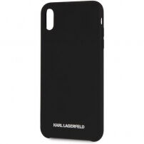 Karl Lagerfeld Silver Logo Silicone Case футляр для iPhone XR - чорний