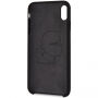Karl Lagerfeld Silver Logo Silicone Case футляр для iPhone XR - чорний