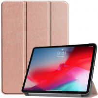 Чохол із PU шкіри з функцією сну для iPad Pro 11" (2020-2022) - рожево-золотий