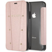 Guess Kaia Book case футляр для iPhone XR - рожево-золотий