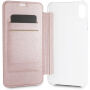 Guess PU Leather Book Case Iridescent футляр для iPhone XS Max - рожево-золотий