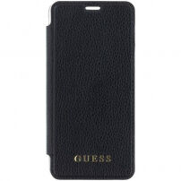 Guess PU Leather Book Case Iridescent футляр для iPhone XS Max - чорний