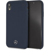 Mercedes Silicon / Fiber case Lining футляр для iPhone XR - морська блакить