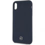 Mercedes Silicon / Fiber case Lining футляр для iPhone XR - морська блакить