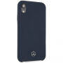 Mercedes Silicon / Fiber case Lining футляр для iPhone XR - морська блакить
