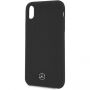 Mercedes Silicon/Fiber case Lining футляр для iPhone XR - чорний
