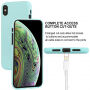 MERCURY GOOSPERY Liquid сіліконовий чохол для iPhone XS - м'ята