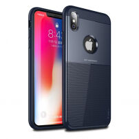 IPAKY Grid kryt pro iPhone XS Max - modrá