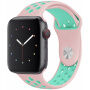 Силіконовий ремінець для Apple Watch 42mm / 41mm / 40mm / 38mm - рожевий-бірюзовий