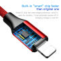BASEUS lightning / USB-C кабель для iPhone - 2m - червоний
