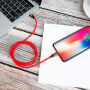 BASEUS lightning / USB-C кабель для iPhone - 2m - червоний