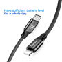 BASEUS lightning / USB-C кабель для iPhone - 2m - чорний