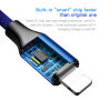 BASEUS lightning / USB-C кабель для iPhone - 2m - синій