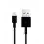 USB-A / Lightning кабель для синхронізації та зарядки для iPhone / iPad / iPod / AirPods - 2 м - чорний