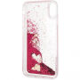 Guess Glitter Case Hearts чохол для iPhone XS Max - малина