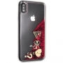 Guess Glitter Case Hearts чохол для iPhone XS Max - малина