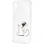 Karl Lagerfeld Fun Choupette No Rope Hard Case футляр для iPhone XS Max - прозора