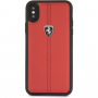 Ferrari Heritage Stripe Hard шкіряний чохол для iPhone X / XS - червоний