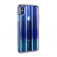 BASEUS Aurora kryt pro iPhone XS - modrá
