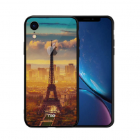 NXE kryt se skleněnou zadní stranou pro iPhone XR - Eiffelovka