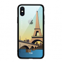 NXE kryt se skleněnou zadní stranou pro iPhone XS Max - Paříž