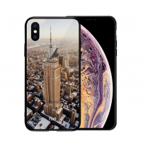 NXE kryt se skleněnou zadní stranou pro iPhone XS Max - Empire State Building