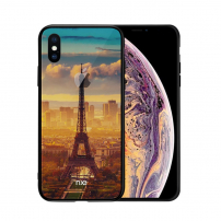 NXE kryt se skleněnou zadní stranou pro iPhone XS Max - Eiffelovka