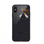 NXE kryt se skleněnou zadní stranou pro iPhone XS Max - naštvaný tučňák