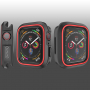 Сіліконовий чохол для Apple Watch 40mm - чорний - червоний