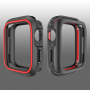 Сіліконовий чохол для Apple Watch 40mm - чорний - червоний