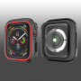 Сіліконовий чохол для Apple Watch 40mm - чорний - червоний