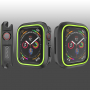 Сіліконовий чохол для Apple Watch 40mm - чорний - зелена