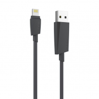 ROCK зарядний MFi сертифікований lightning кабель для синхронізаці для Apple iPhone / iPad / iPod - чорний - 2 м