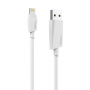 ROCK зарядний MFi сертифікований lightning кабель для синхронізаці для Apple iPhone / iPad / iPod - білий - 2 м