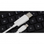 ROCK зарядний MFi сертифікований lightning кабель для синхронізаці для Apple iPhone / iPad / iPod - білий - 2 м