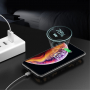 ROCK магнітний чохол з бездротовим powerbankом 5000mAh для iPhone XS - чорний