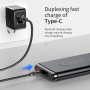 BASEUS підставка / powerbank 10000mAh з бездротовим зарядженням - чорний