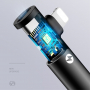 USAMS редукція з lightning / 3.5 jack конекторами - чорний